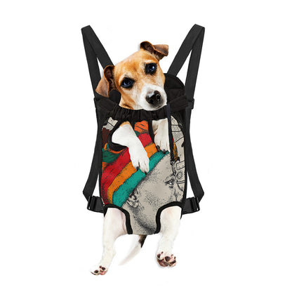 Ethnic African Girl Print Pet Carrier Backpack