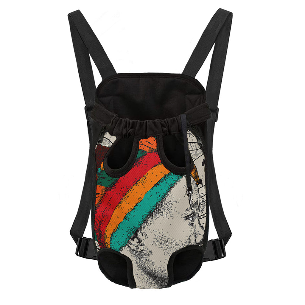 Ethnic African Girl Print Pet Carrier Backpack