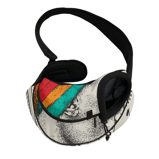 Ethnic African Girl Print Pet Sling Carrier