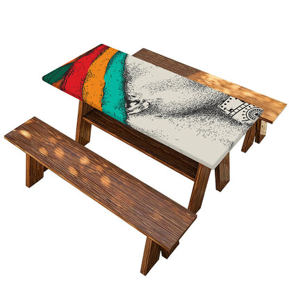 Ethnic African Girl Print Picnic Table Cover