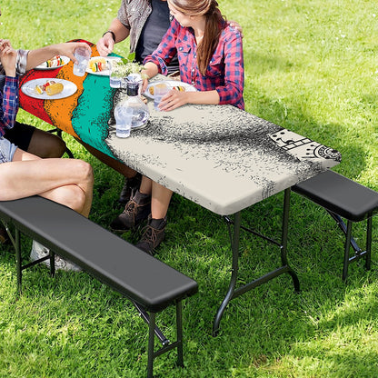 Ethnic African Girl Print Picnic Table Cover