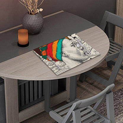 Ethnic African Girl Print Placemat