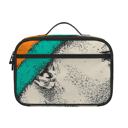 Ethnic African Girl Print Portable Lunch Bag