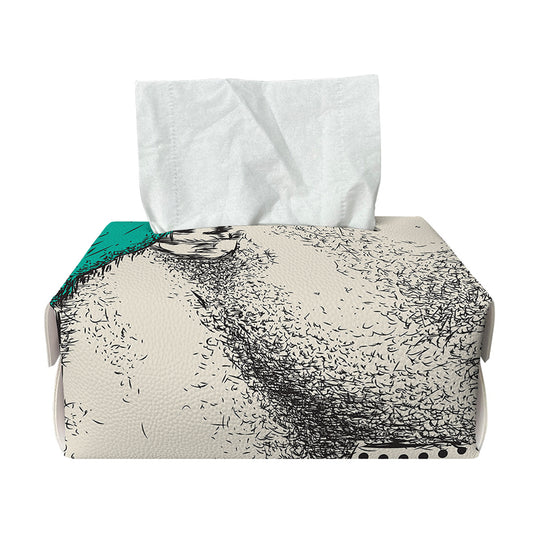 Ethnic African Girl Print Rectangle Tissue Box Cover
