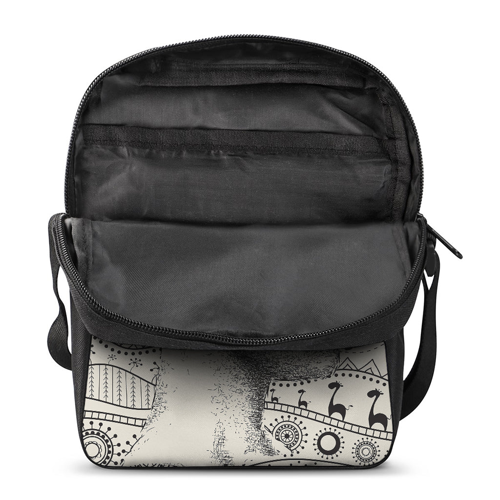 Ethnic African Girl Print Rectangular Crossbody Bag