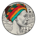 Ethnic African Girl Print Round Floor Mat