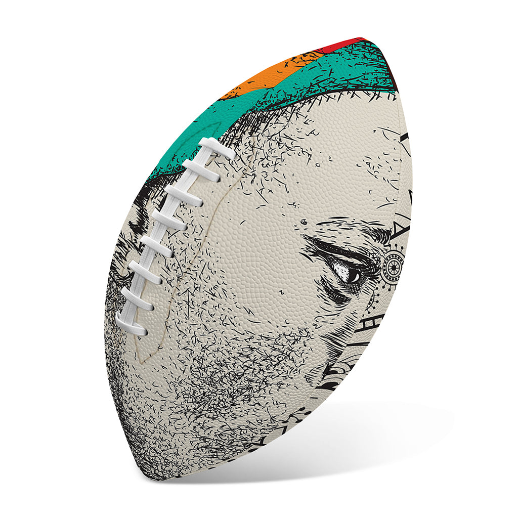 Ethnic African Girl Print Rugby Ball