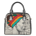 Ethnic African Girl Print Shoulder Handbag