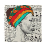 Ethnic African Girl Print Silk Bandana