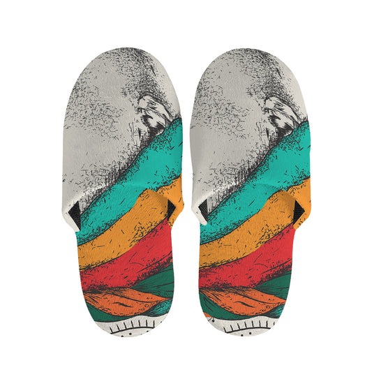 Ethnic African Girl Print Slippers