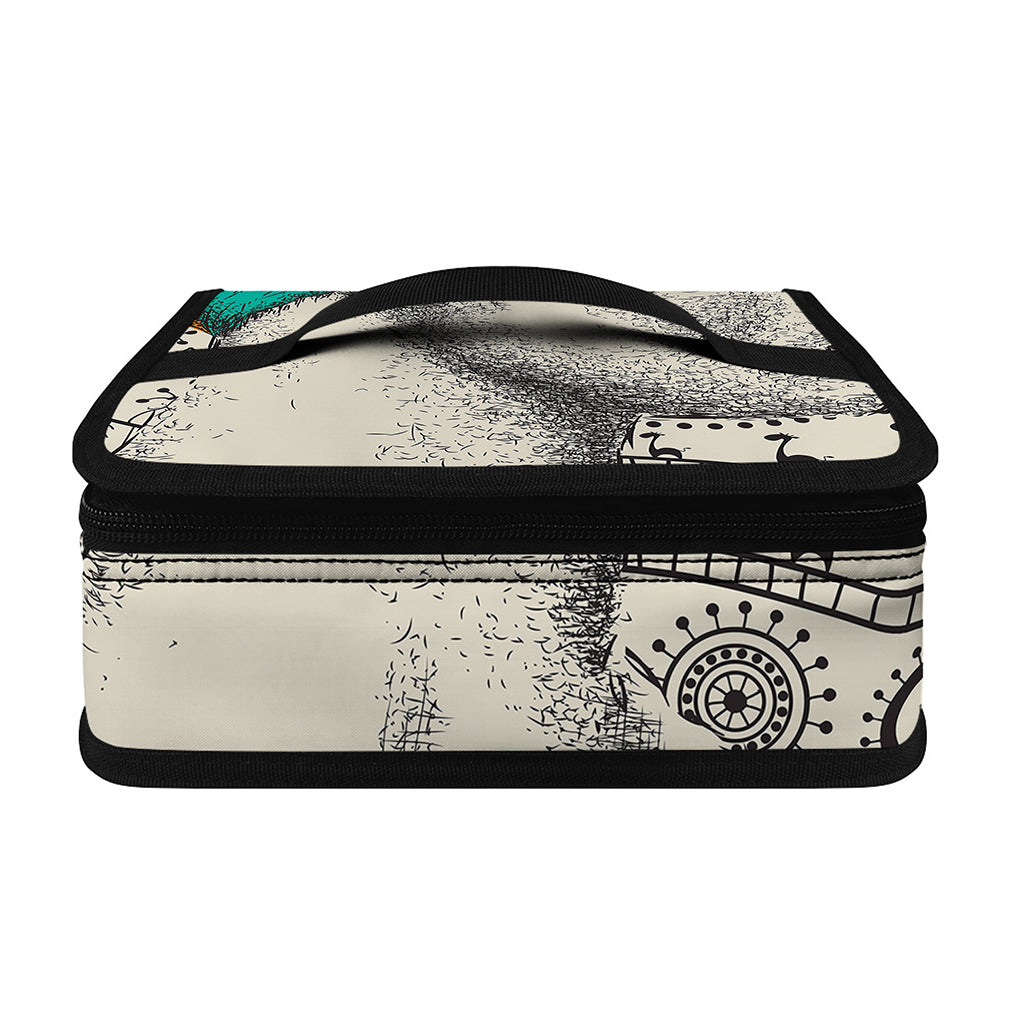 Ethnic African Girl Print Small Lunch Bag