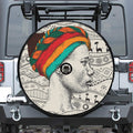 Ethnic African Girl Print Tire Cover With Camera Hole