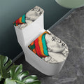 Ethnic African Girl Print Toilet Lid And Tank Cover Set