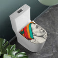 Ethnic African Girl Print Toilet Lid Cover