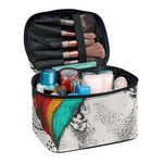 Ethnic African Girl Print Travel Makeup Bag