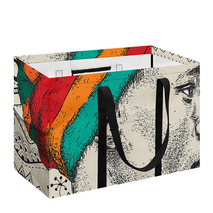Ethnic African Girl Print Utility Tote Bag