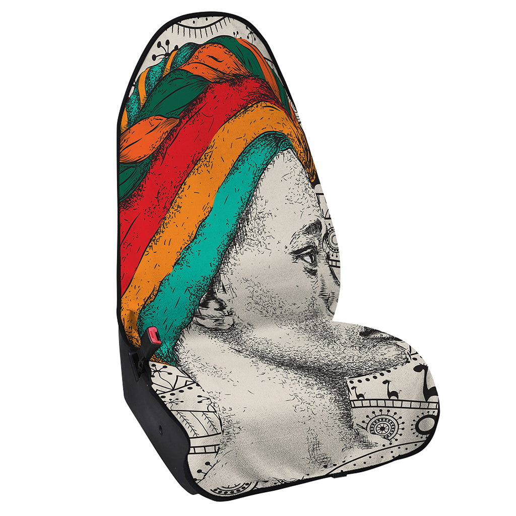 Ethnic African Girl Print Waterproof Car Seat Cover