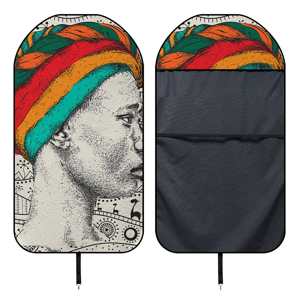 Ethnic African Girl Print Waterproof Car Seat Cover