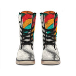 Ethnic African Girl Print Winter Boots