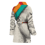Ethnic African Girl Print Women's Bathrobe