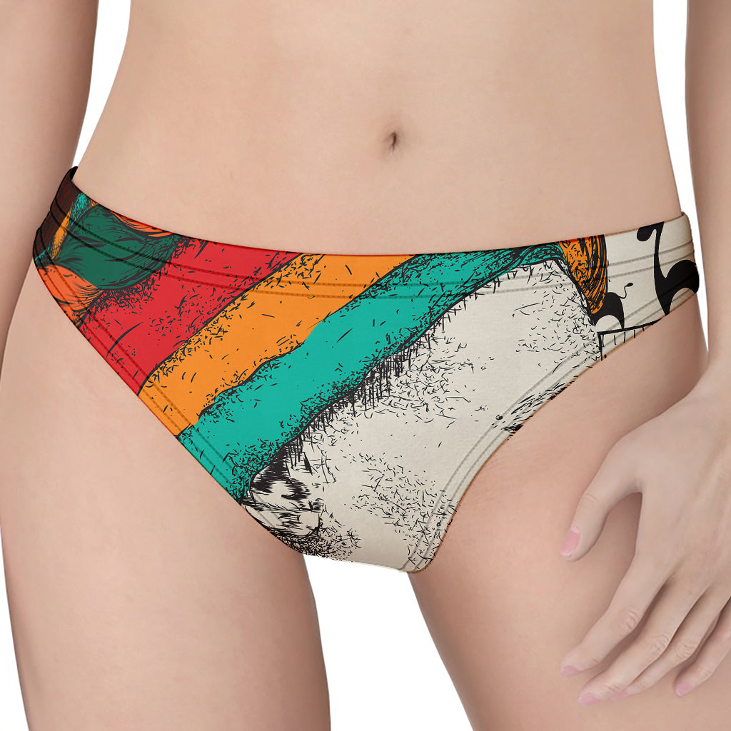 Ethnic African Girl Print Women's Thong