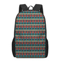 Ethnic African Inspired Pattern Print 17 Inch Backpack