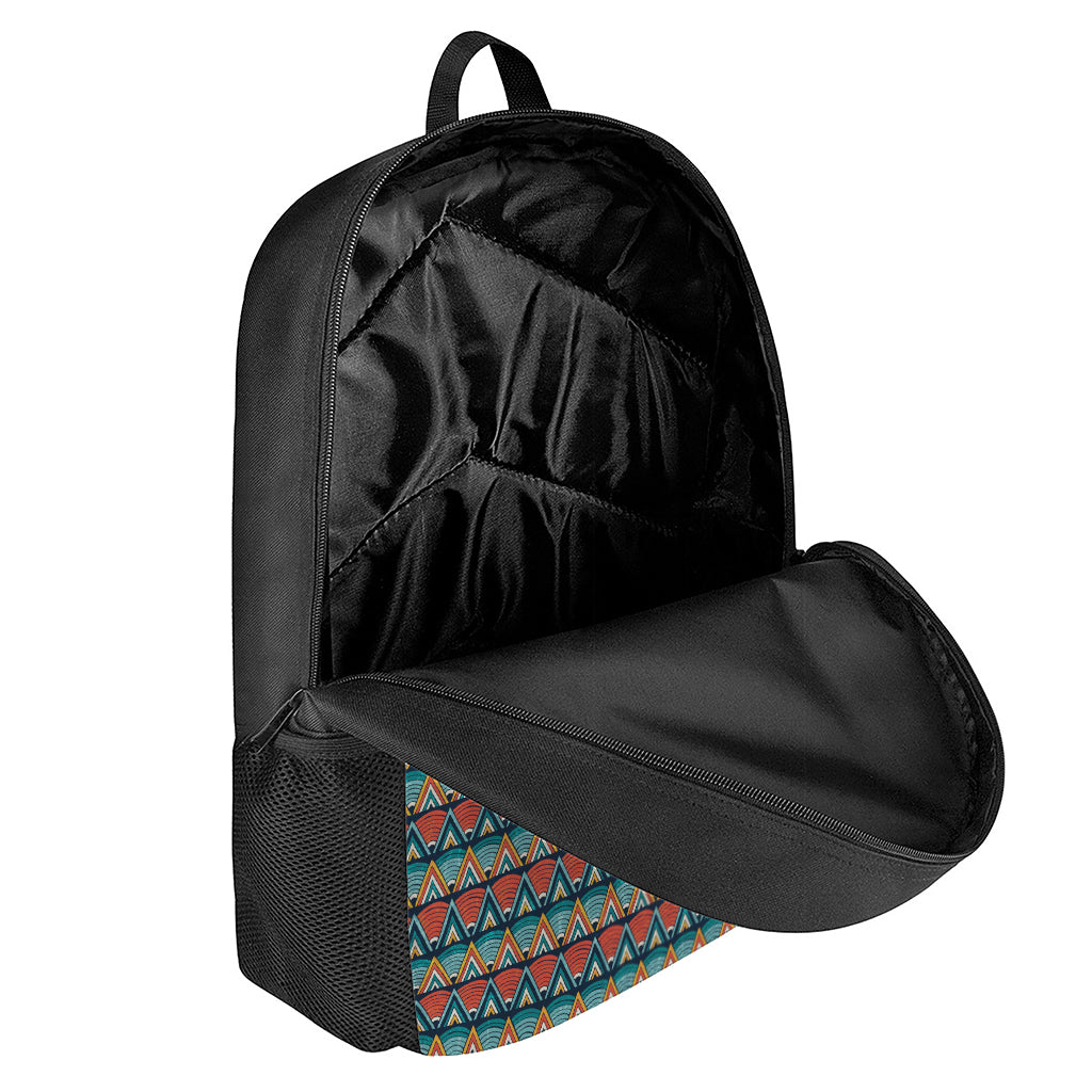 Ethnic African Inspired Pattern Print 17 Inch Backpack