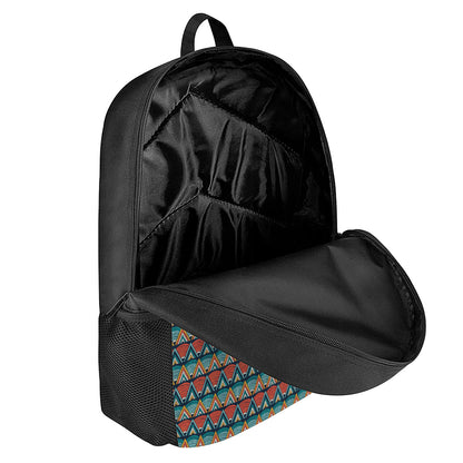 Ethnic African Inspired Pattern Print 17 Inch Backpack