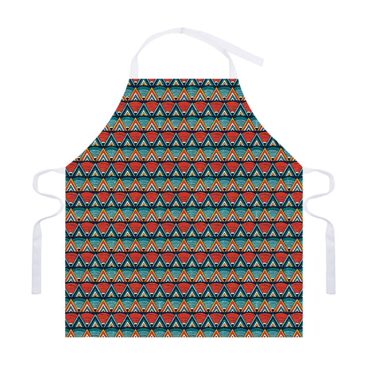 Ethnic African Inspired Pattern Print Adjustable Apron