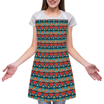 Ethnic African Inspired Pattern Print Adjustable Apron