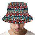 Ethnic African Inspired Pattern Print Bucket Hat
