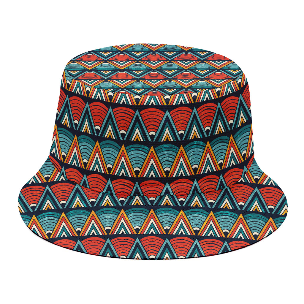 Ethnic African Inspired Pattern Print Bucket Hat