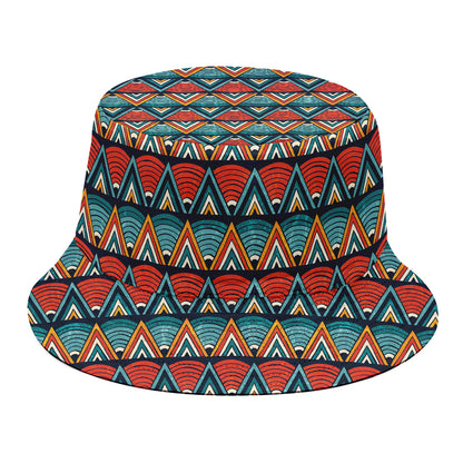 Ethnic African Inspired Pattern Print Bucket Hat