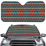 Ethnic African Inspired Pattern Print Car Windshield Sun Shade