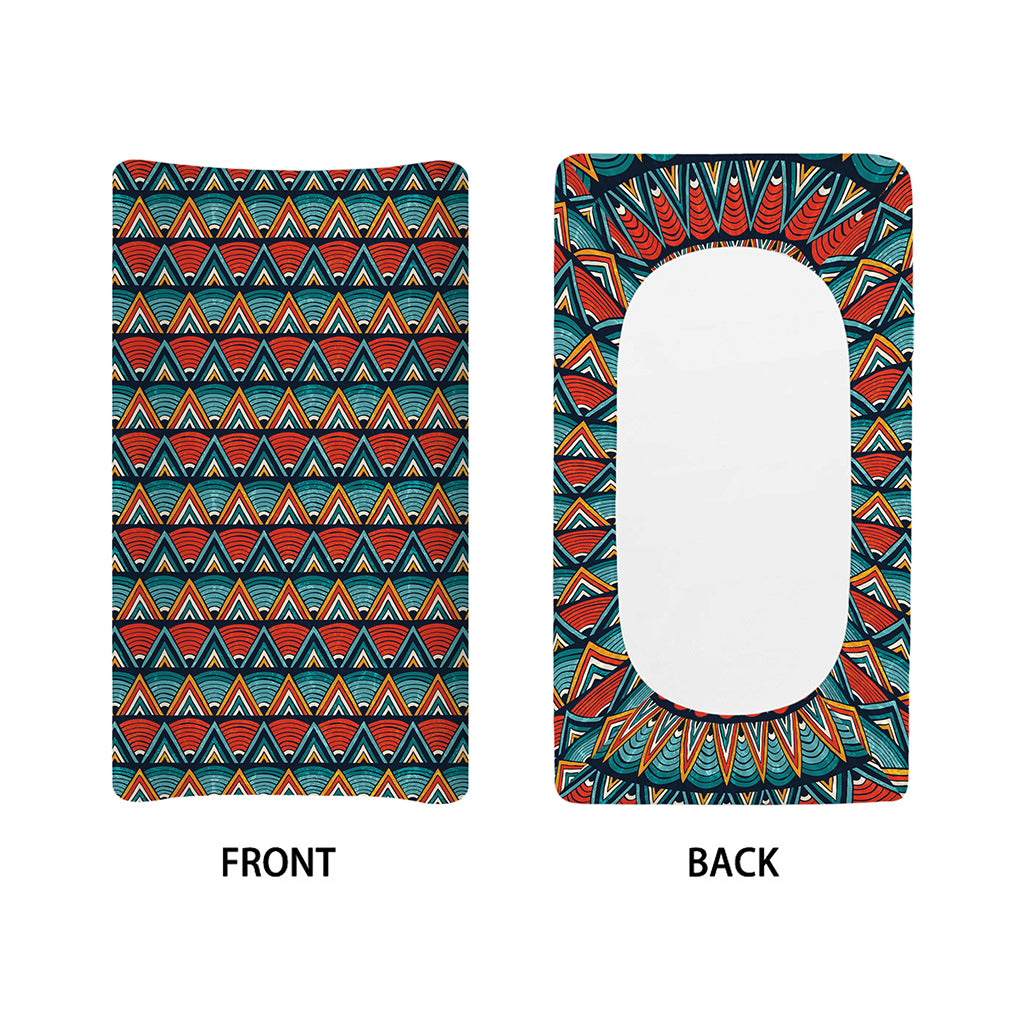 Ethnic African Inspired Pattern Print Changing Pad Cover