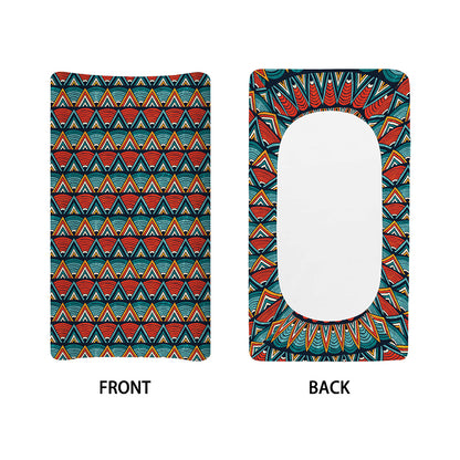 Ethnic African Inspired Pattern Print Changing Pad Cover