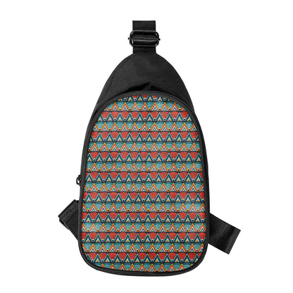 Ethnic African Inspired Pattern Print Chest Bag