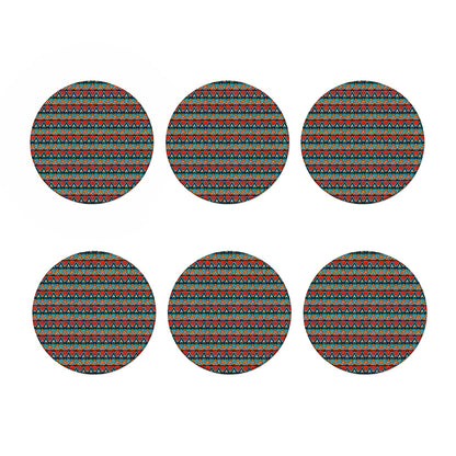 Ethnic African Inspired Pattern Print Coaster Set