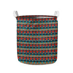 Ethnic African Inspired Pattern Print Collapsible Laundry Basket