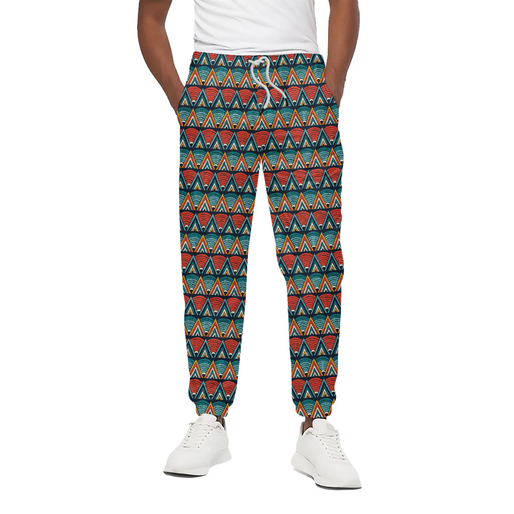 Ethnic African Inspired Pattern Print Cotton Pants
