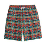 Ethnic African Inspired Pattern Print Cotton Shorts