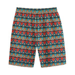 Ethnic African Inspired Pattern Print Cotton Shorts