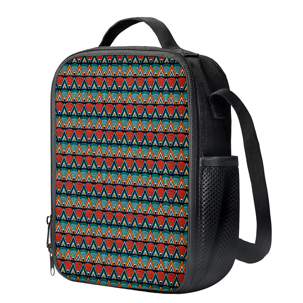 Ethnic African Inspired Pattern Print Crossbody Lunch Bag