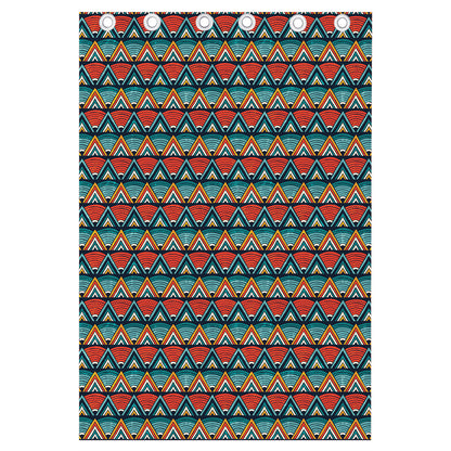Ethnic African Inspired Pattern Print Curtain