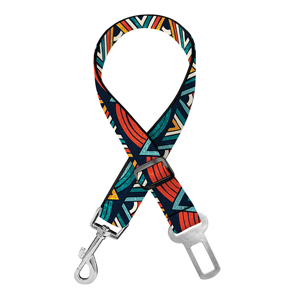 Ethnic African Inspired Pattern Print Dog Seat Belt