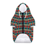 Ethnic African Inspired Pattern Print Dog Zip Up Hoodie