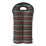 Ethnic African Inspired Pattern Print Double Neoprene Wine Tote