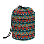 Ethnic African Inspired Pattern Print Drawstring Makeup Bag