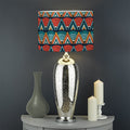 Ethnic African Inspired Pattern Print Drum Lamp Shade