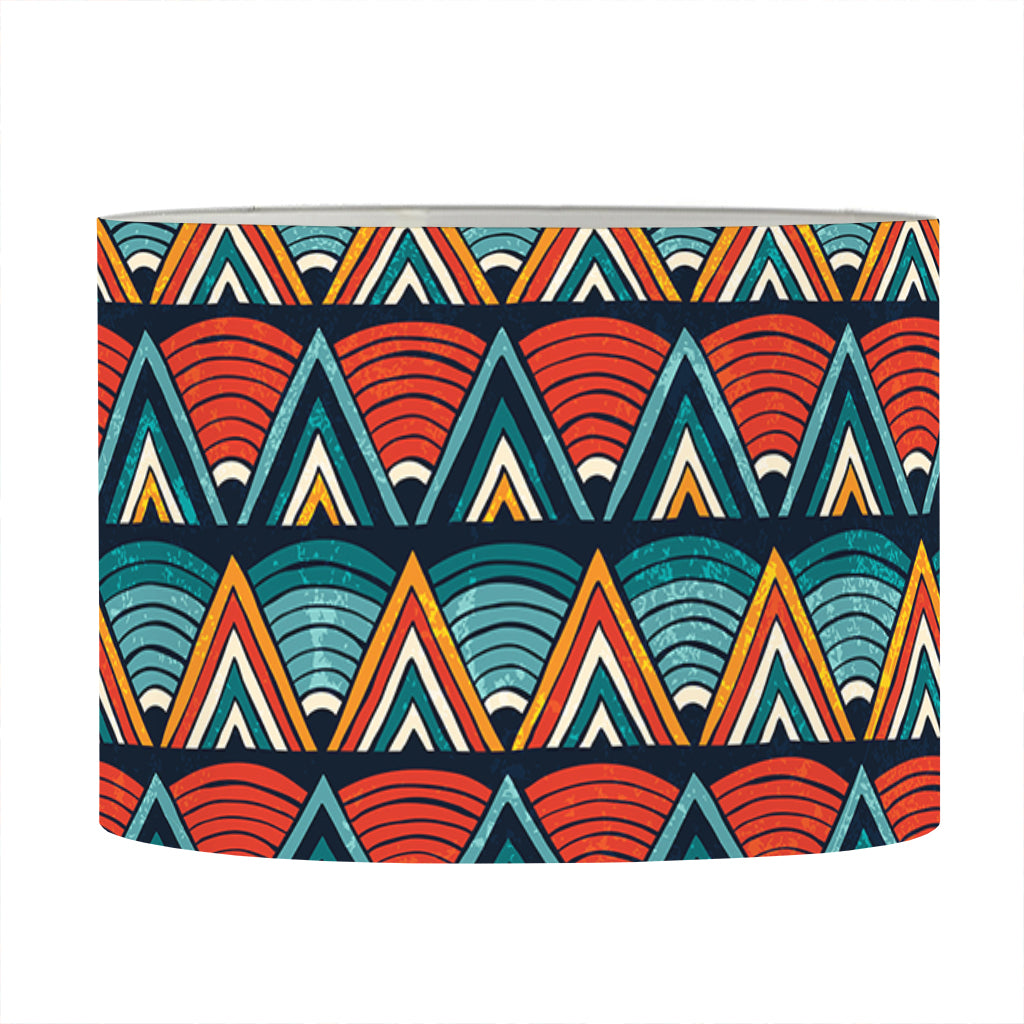 Ethnic African Inspired Pattern Print Drum Lamp Shade